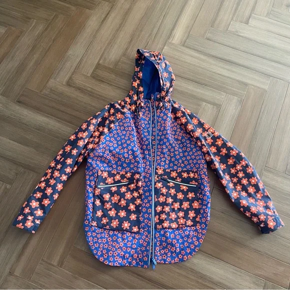 Free People Singin' In The Rain Printed Packable Jacket Raincoat - Picture 7 of 9